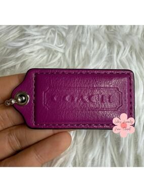 2" COACH Fob Bag Charm Hang tag Hangtag